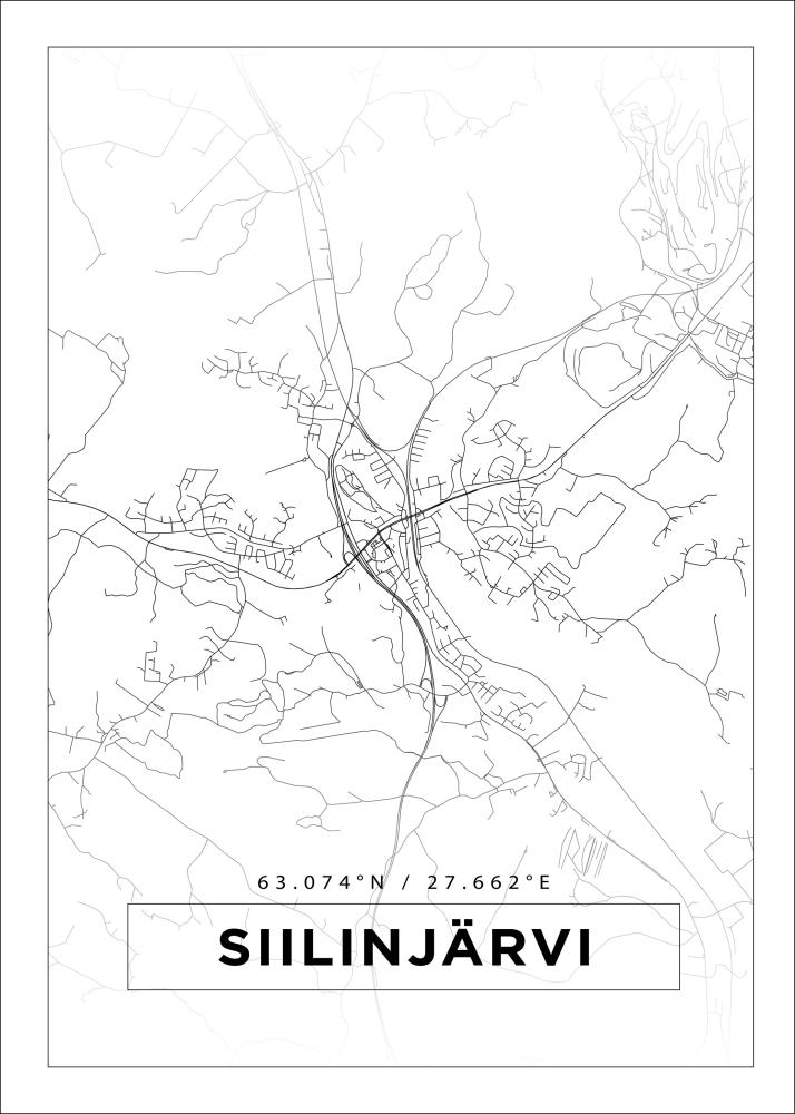 Mapa - Siilinjärvi - Cartel blanco