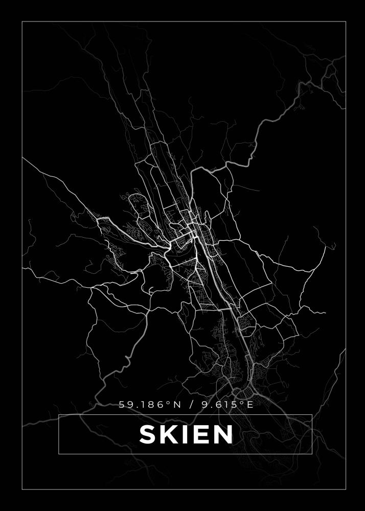 Mapa - Skien - Cartel Negro