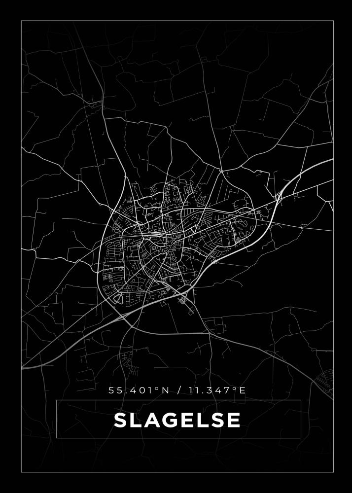 Mapa - Slagelse - Cartel Negro