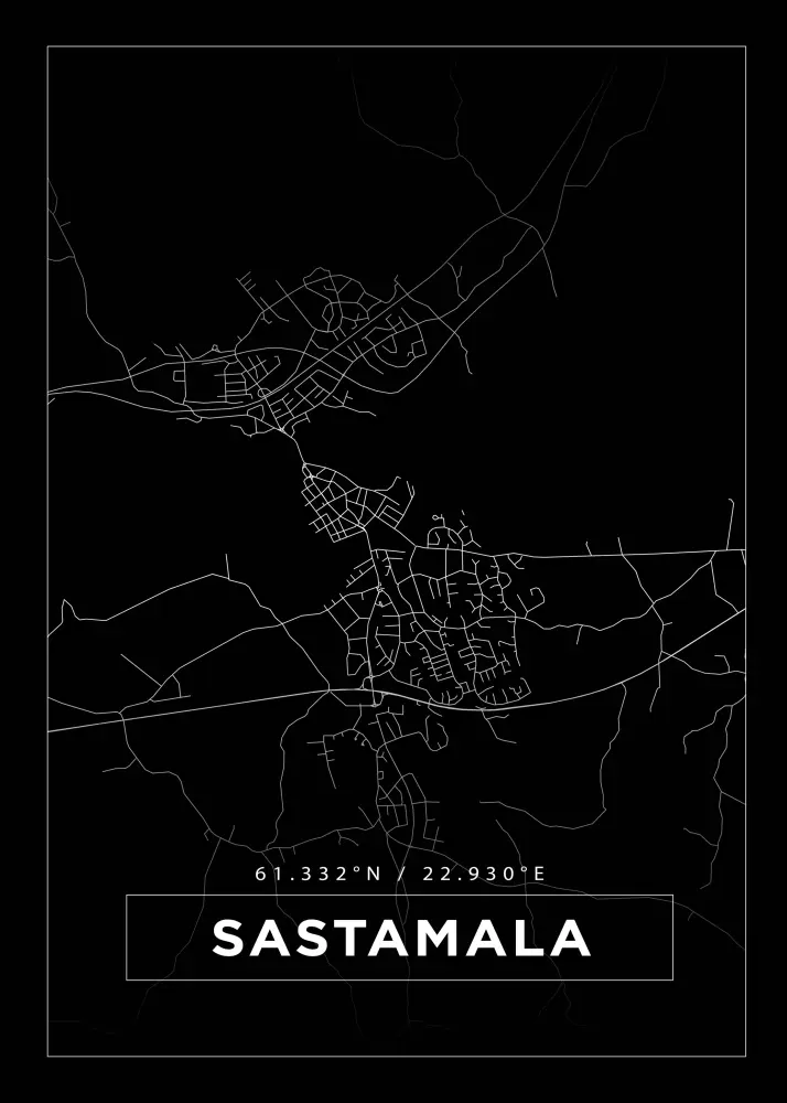 Mapa - Sastamala - Cartel Negro