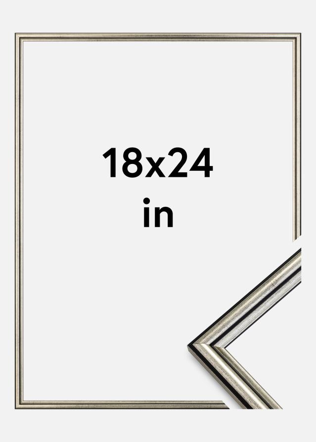 Marco Horndal Vidrio acrílico Plateado 18x24 inches (45,72x60,96 cm)