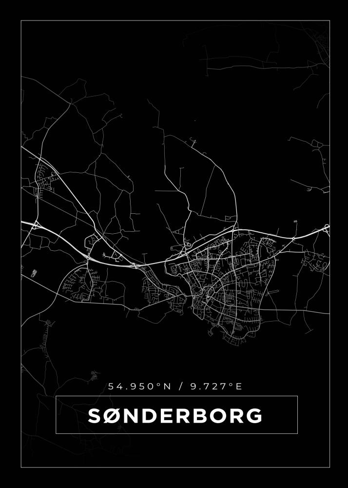 Mapa - Sønderborg - Cartel Negro