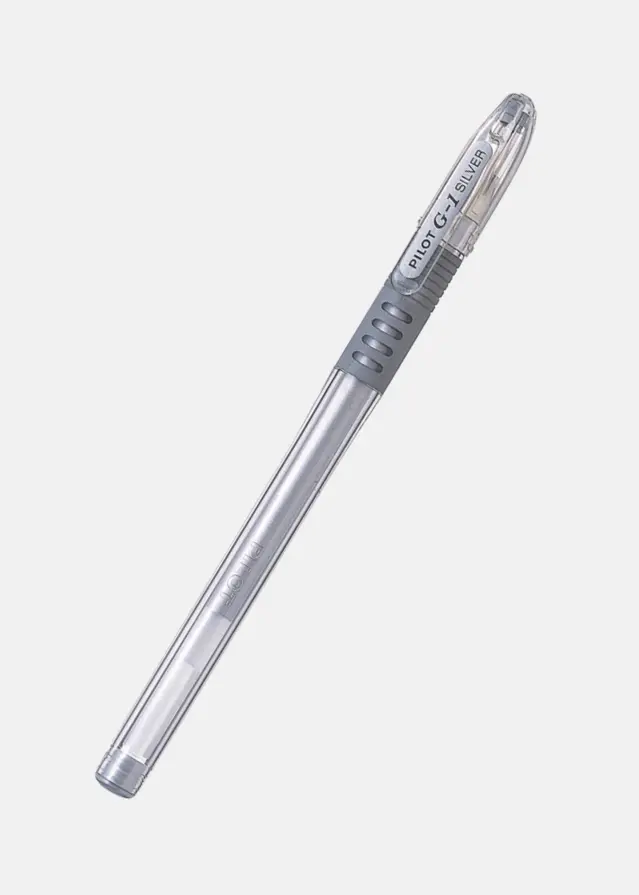 Pilot G1 Grip Bolígrafo para álbum Plateado - 1 mm