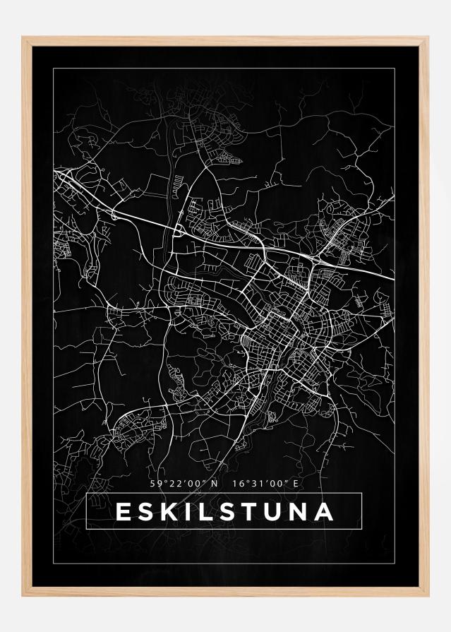 Mapa - Eskilstuna - Cartel Negro