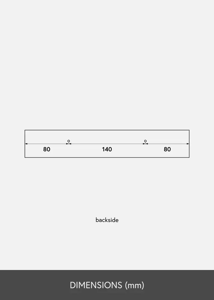 Estante para cuadros Blanco 30 cm