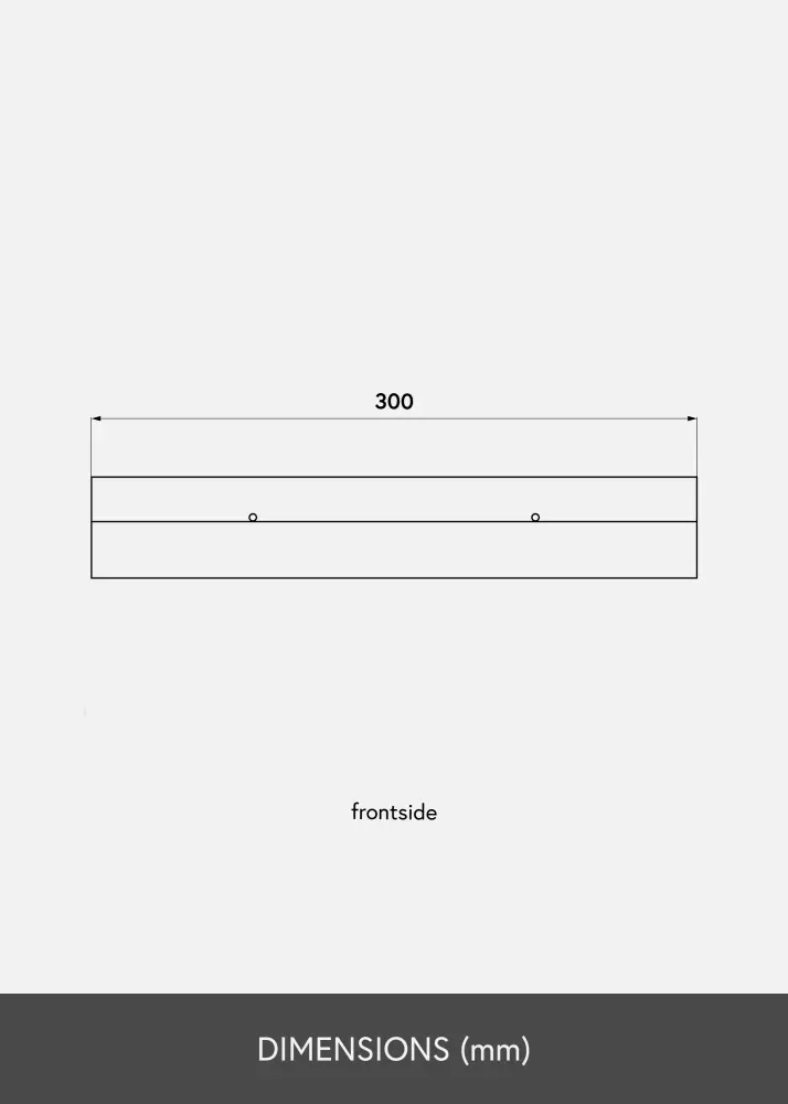 Estante para cuadros Blanco 30 cm