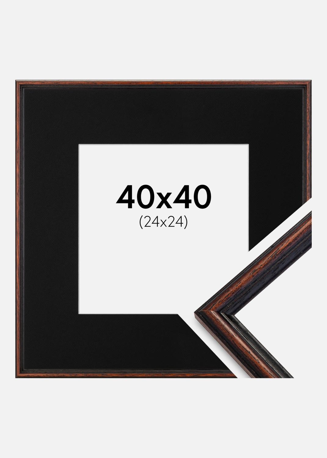Product Image for Marco Horndal Castaño 40x40 cm - Paspartú Negro 25x25 cm