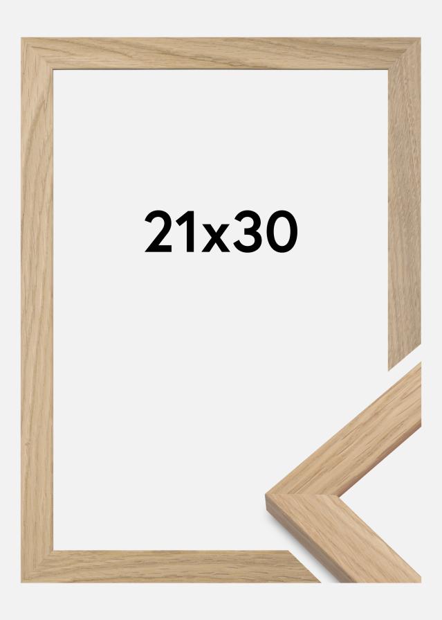 Marco Oak Wood Vidrio acrílico 21x30 cm