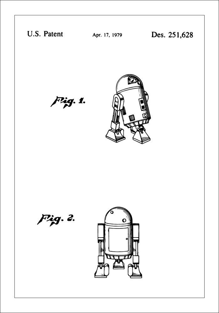 Dibujo de patente - Star Wars - R2-D2 Póster