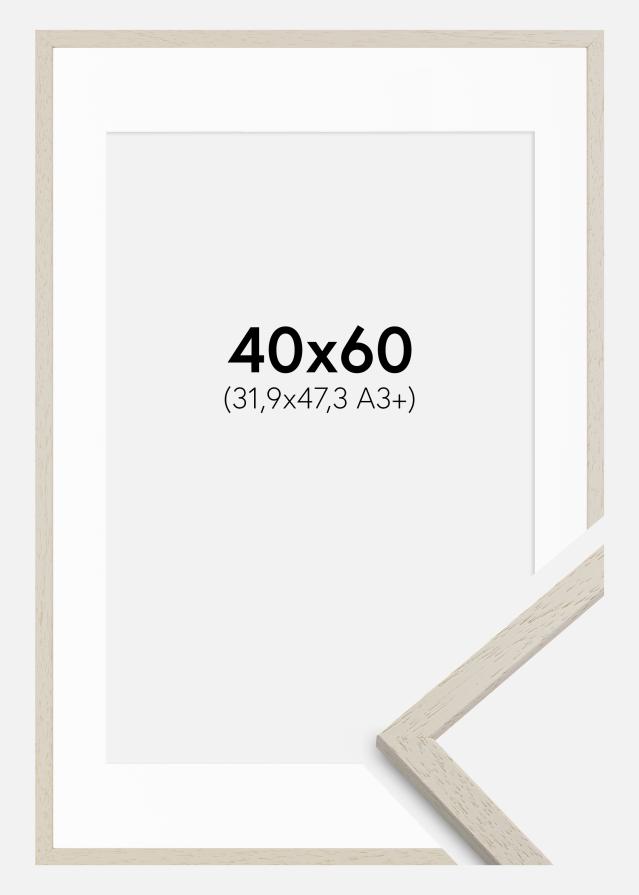 Marco Edsbyn Sand 40x60 cm - Paspartú Blanco 32,9x48,3 cm (A3+)