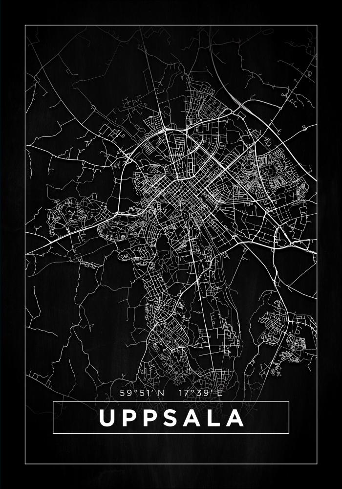 Mapa - Uppsala - Cartel Negro