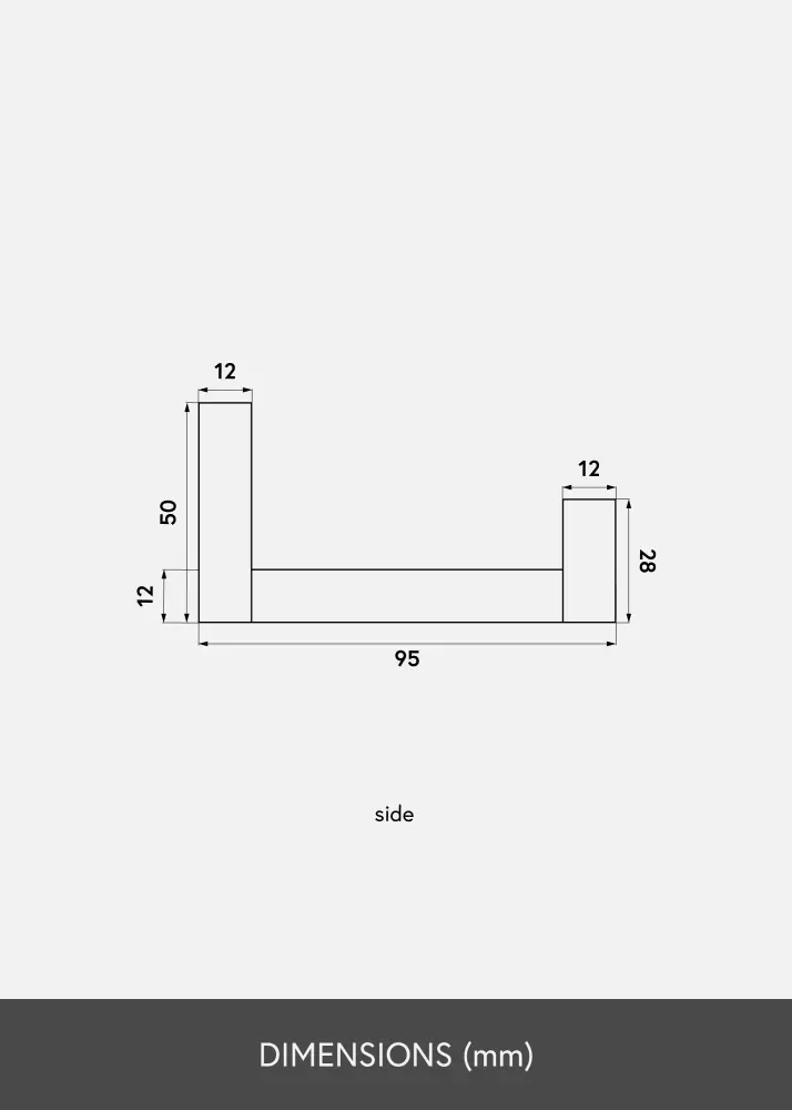 Estante para cuadros Roble 50 cm
