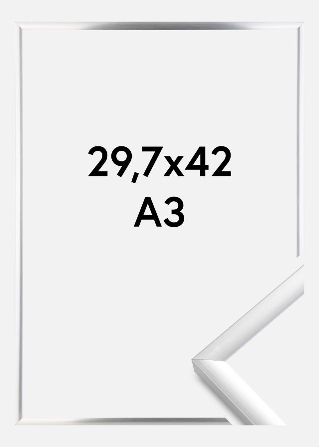 Marco New Lifestyle Vidrio acrílico Plateado 29,7x42 cm (A3)