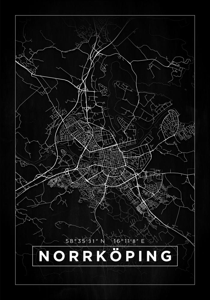 Mapa - Norrköping - Cartel Negro