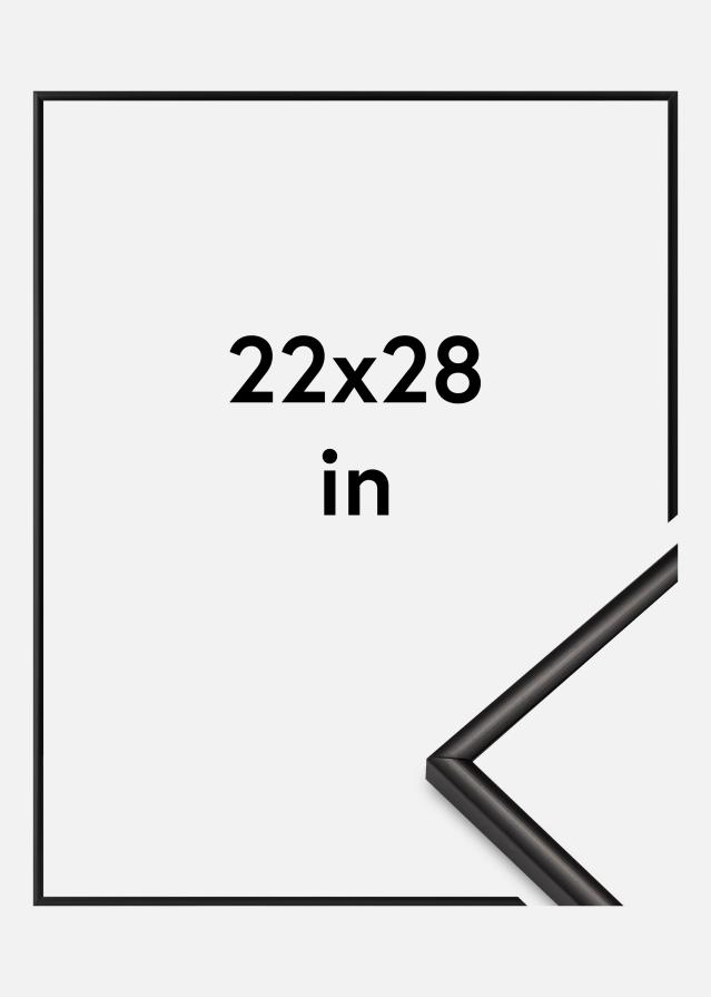 Marco Scandi Vidrio acrílico Negro mate 22x28 inches (55,88x71,12 cm)