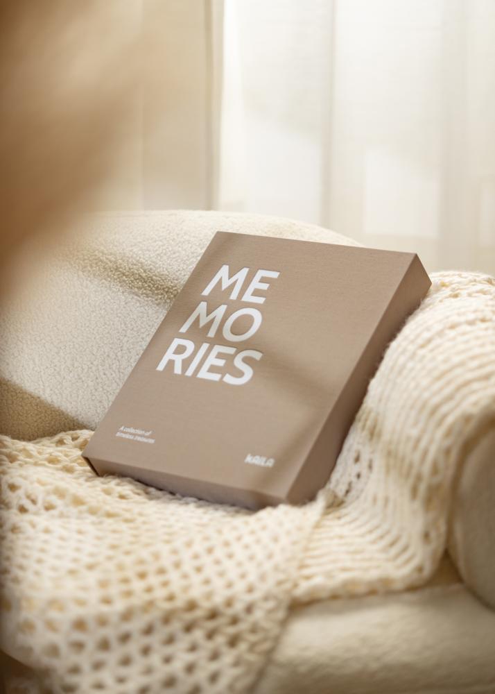 KAILA MEMORIES Grey/White - Coffee Table Photo Álbum (60 Hojas negras)