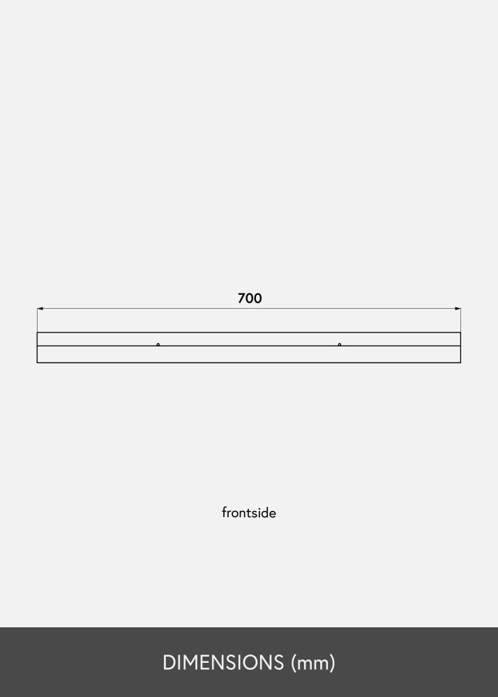 Estante para cuadros Roble 70 cm