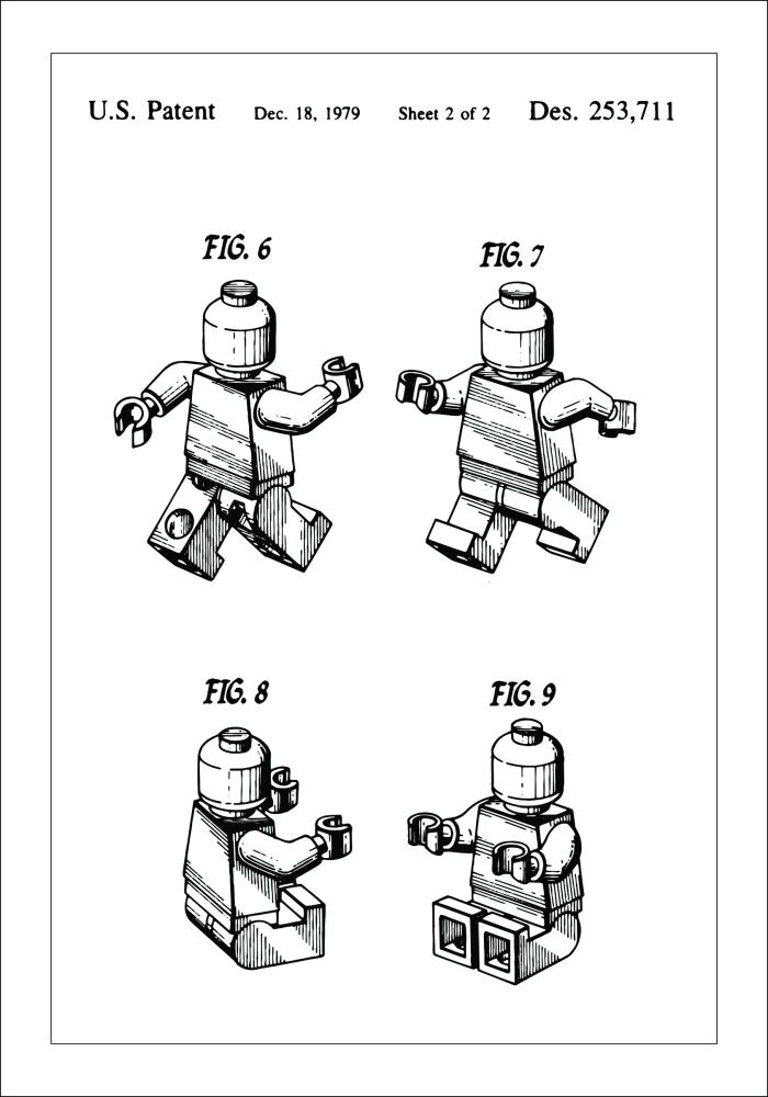 Dibujo de patente - Lego II Póster