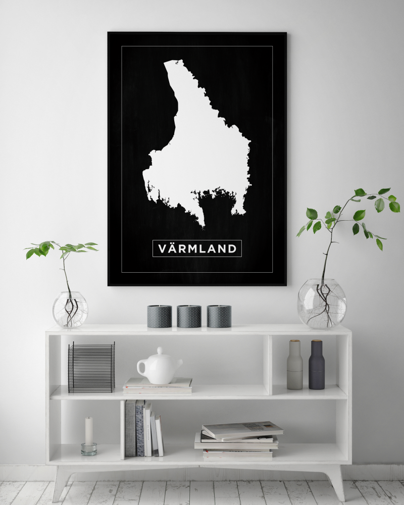 Mapa - Värmland - Cartel Negro