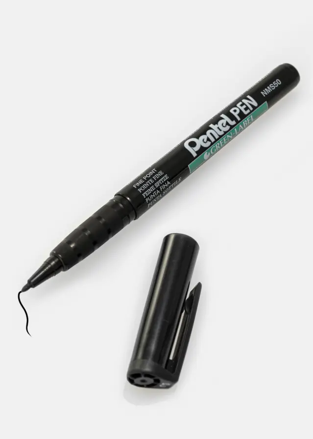 Pentel NMS50-A - Negro Bolígrafo para álbum - 1 mm