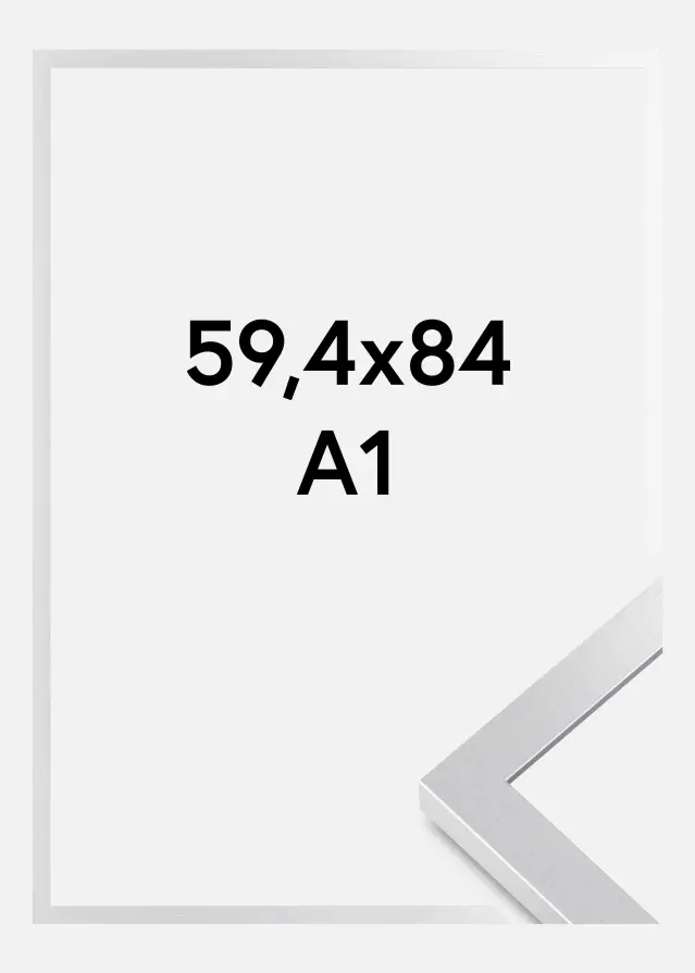Marco Selection Vidrio acrílico Plateado 59,4x84 cm (A1)
